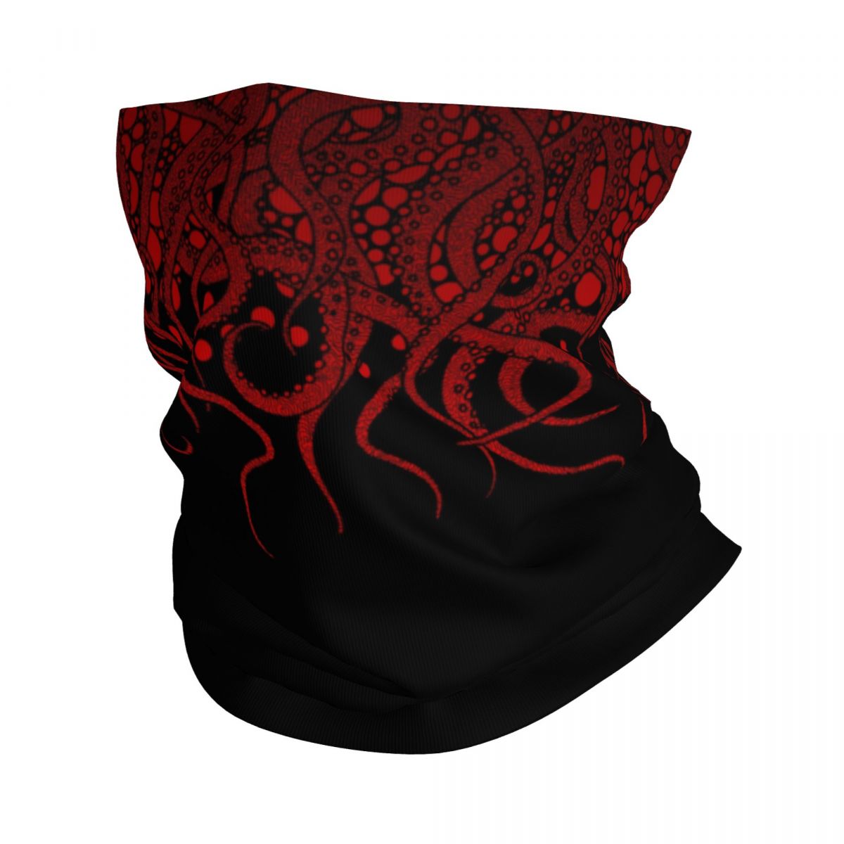 Tech Wear Accessories - Tentakel merah pada Bandana leher Gaiter