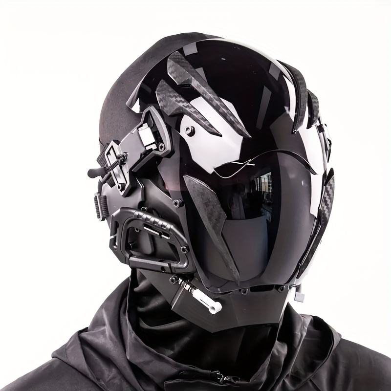 Tech Wear Accessories - Topeng Cyberpunk Futuristik, Desain Helm Unik