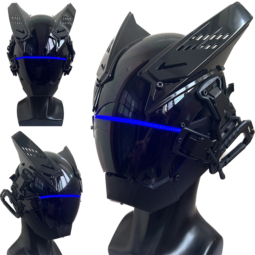 Tech Wear Accessories - Cyberpunk helm topeng Punk, masker Techwear