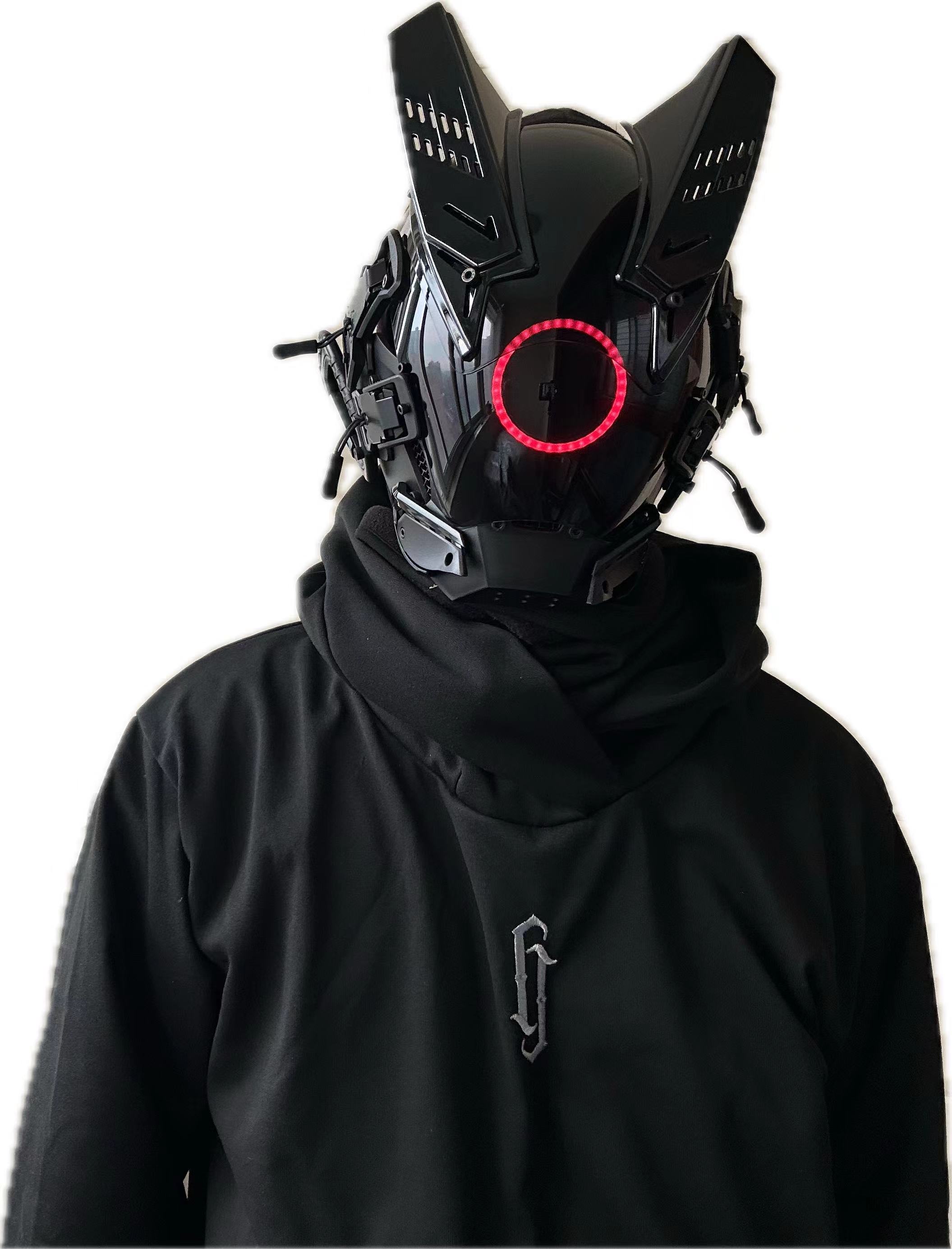 Tech Wear Accessories - Topeng LED Cyberpunk untuk Cosplay Pria