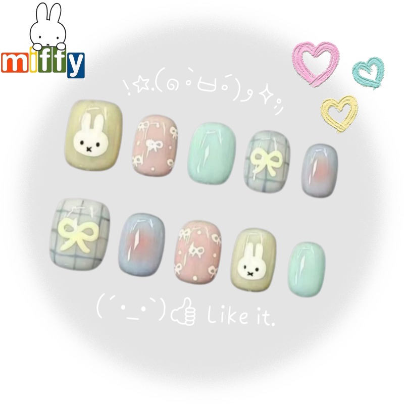 Nail Tech Accessories - Kelinci Miffy | Miffy Berwarna Macaron