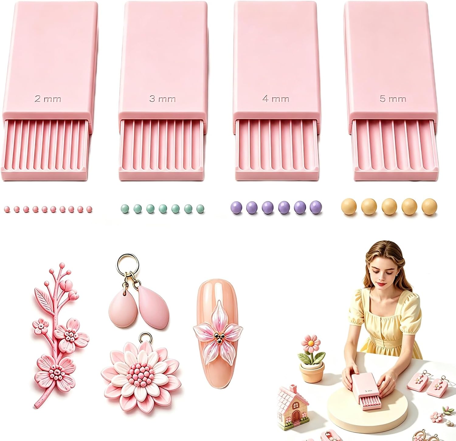 Nail Tech Accessories - Alat Pembuat Bola Gel Tanah Liat