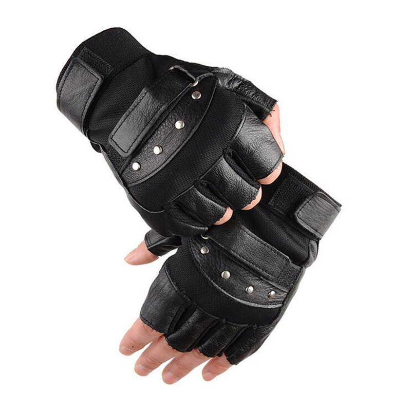 Tech Wear Accessories - Sarung tangan Fitness kulit setengah jari