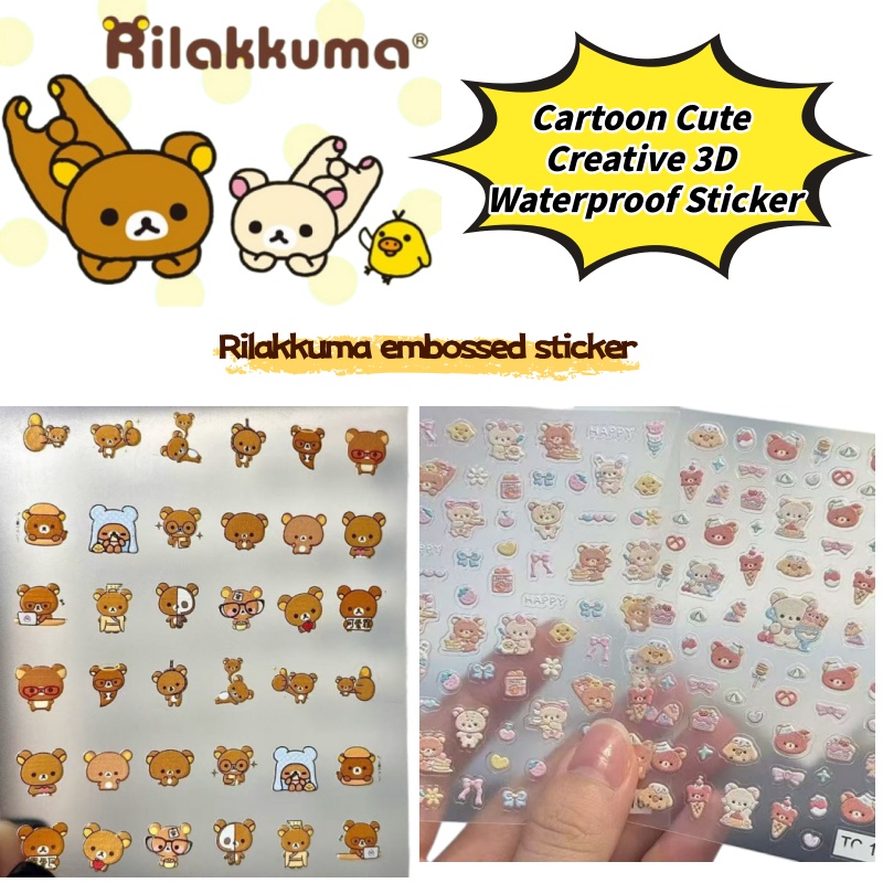 Nail Tech Accessories - Stiker Kreatif Seni Kuku Beruang Lucu