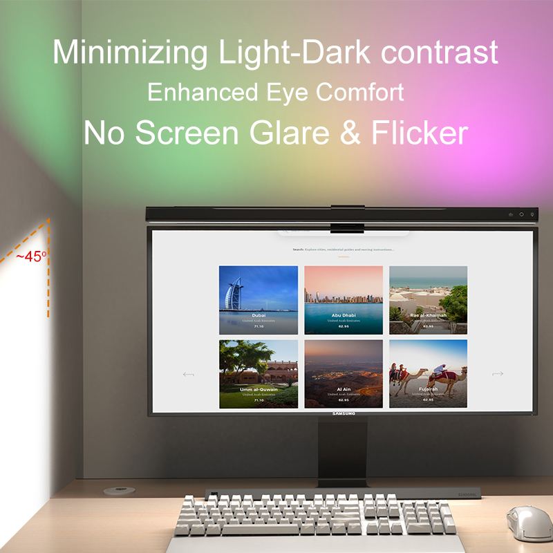 Lampu RGB 60/80Cm Lampu Suasan - Monitor Light Bar ulasan dan harga