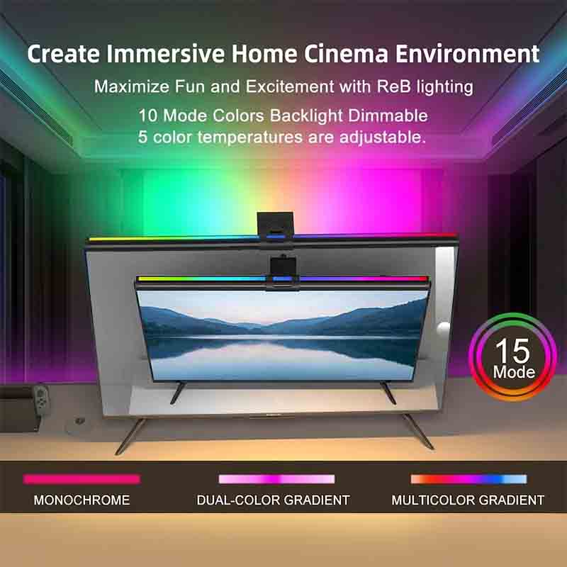 Lampu RGB 60/80Cm Lampu Suasan - Monitor Light Bar ulasan dan harga
