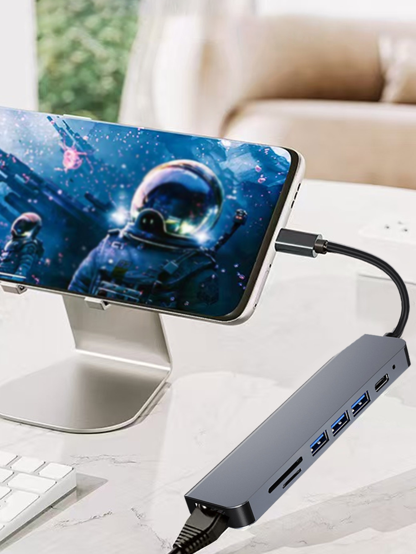 Hub USB 7-in-1 lintas batas de - Usb Hub 7 Port ulasan dan harga