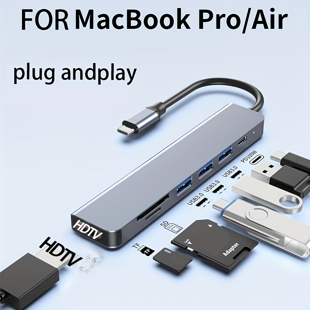 7 in 1 USB C Hub ke 4K HDMI-Ko - Usb Hub 7 Port ulasan dan harga
