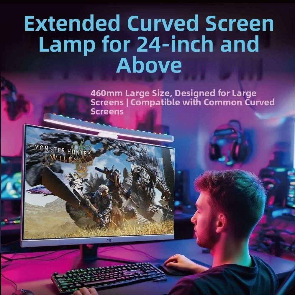 Lampu Monitor Atmosfer RGB den - Monitor Light Bar ulasan dan harga
