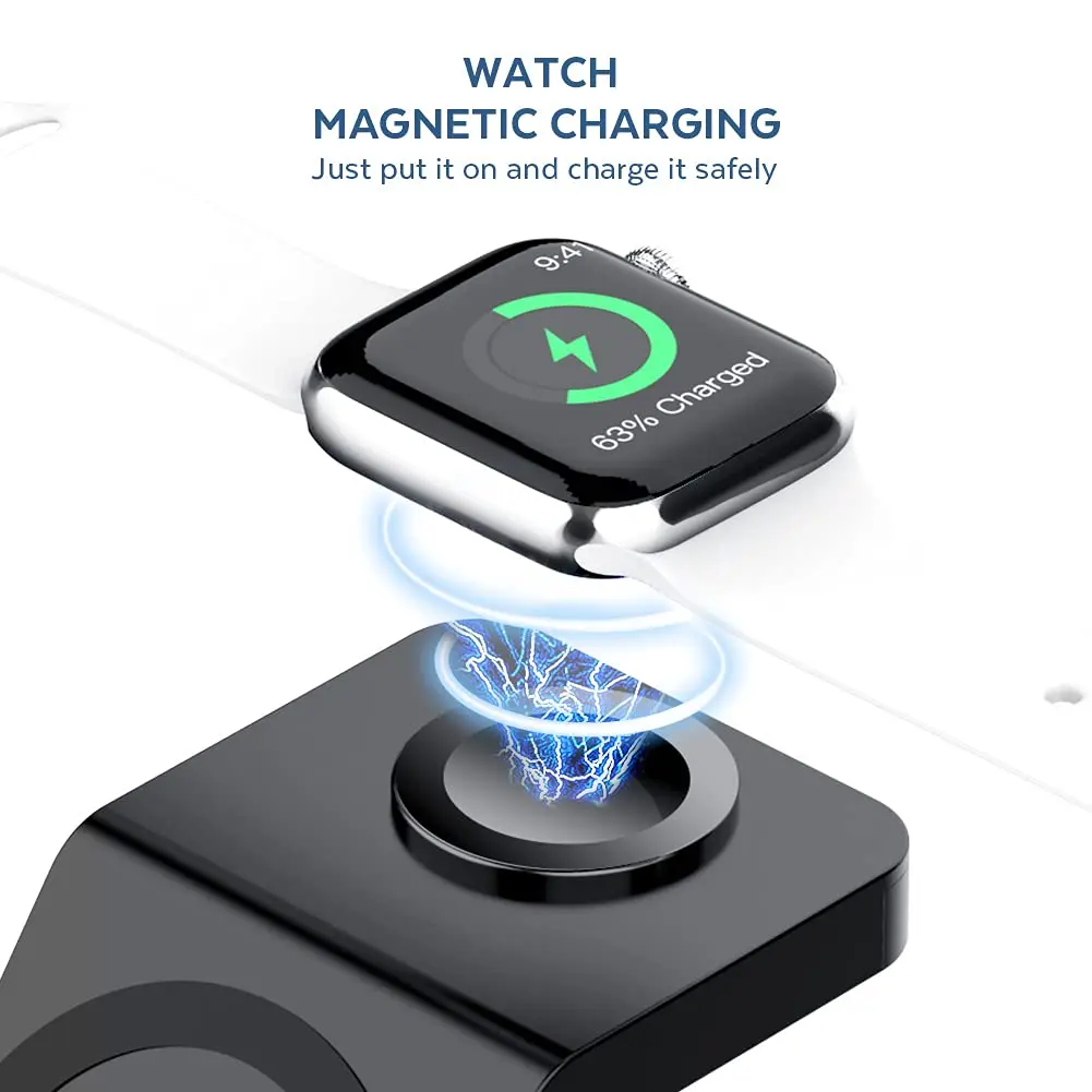 Stasiun Pengisian Daya Nirkabe - Wireless Charger 3 In 1 ulasan dan harga