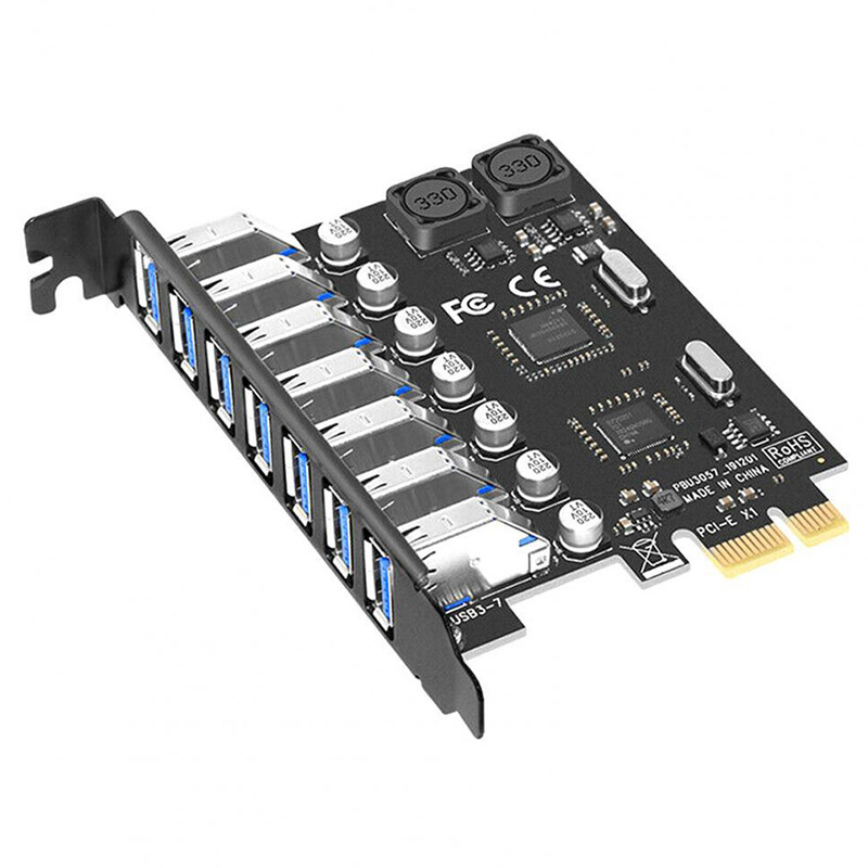 KARTU EKSPANSI USB 3.2 Gen1 7  - Usb Hub 7 Port ulasan dan harga