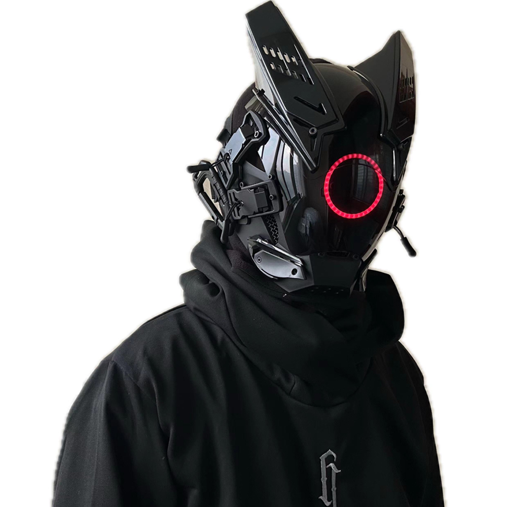 Topeng LED Cyberpunk untuk Cos - Tech Wear Accessories ulasan dan harga