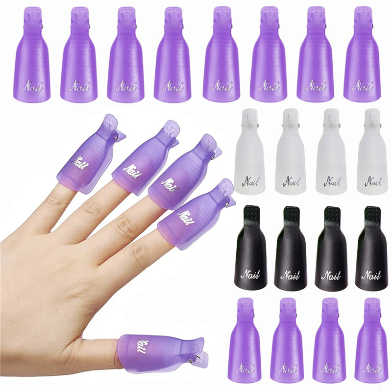 10 Buah Klip Penutup Kuku Akri - Nail Tech Accessories ulasan dan harga