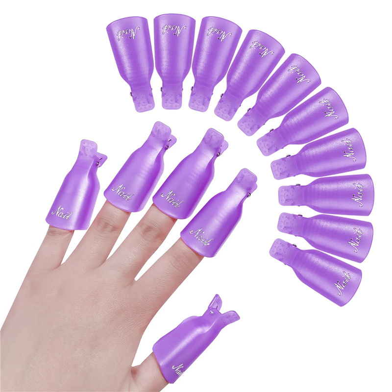 10 Buah Klip Penutup Kuku Akri - Nail Tech Accessories ulasan dan harga