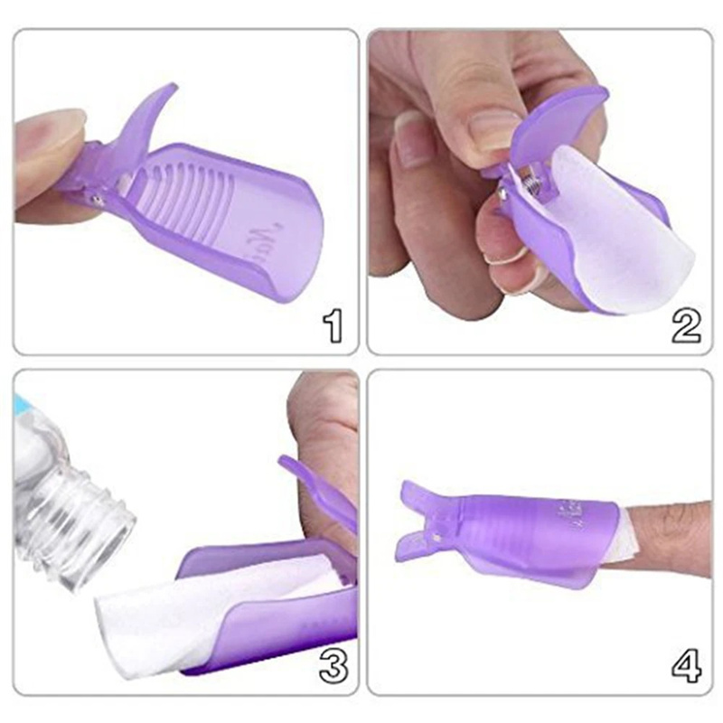 10 Buah Klip Penutup Kuku Akri - Nail Tech Accessories ulasan dan harga