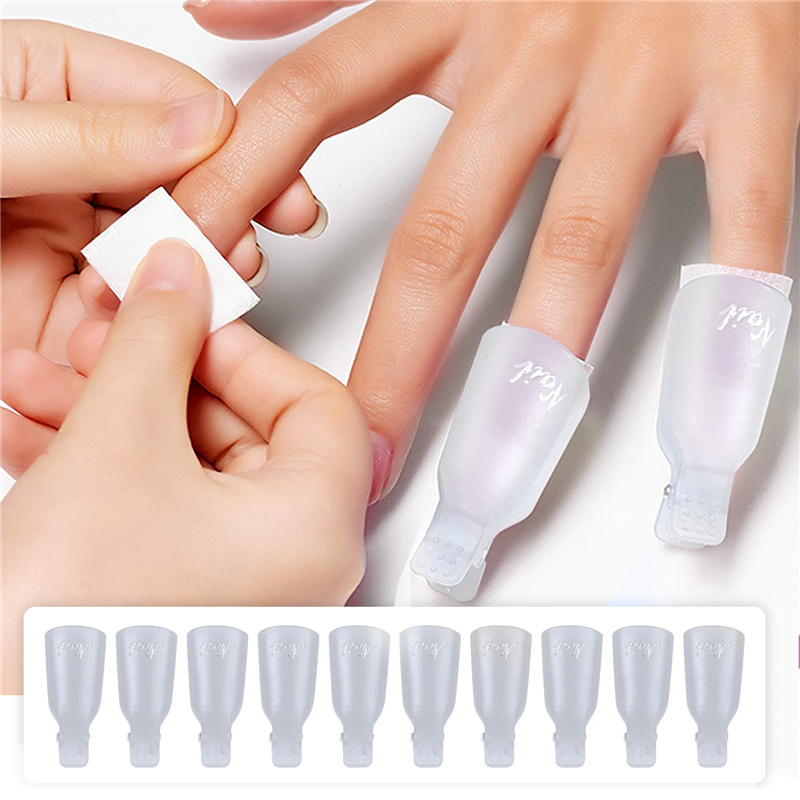 10 Buah Klip Penutup Kuku Akri - Nail Tech Accessories ulasan dan harga