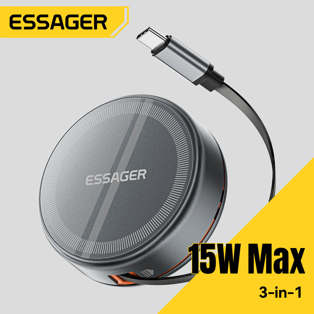 Essager Pengisi Daya Nirkabel  - Wireless Charger 3 In 1 ulasan dan harga