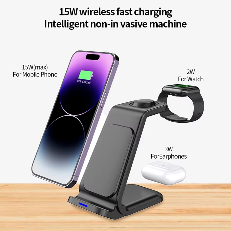 15W 3 in 1 Pengisi Daya Nirkab - Wireless Charger 3 In 1 ulasan dan harga