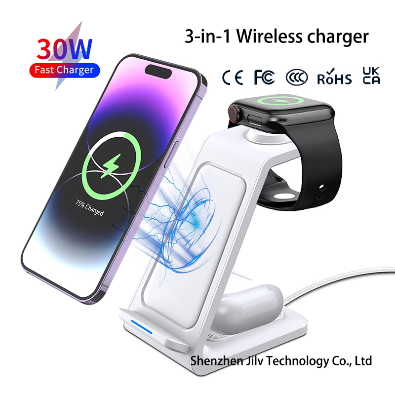 15W 3 in 1 Pengisi Daya Nirkab - Wireless Charger 3 In 1 ulasan dan harga