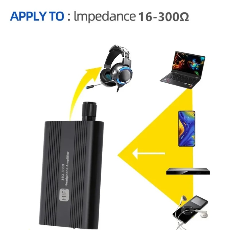 16-300Ω HiFi Headphone Amplifi - Usb Hub 7 Port ulasan dan harga
